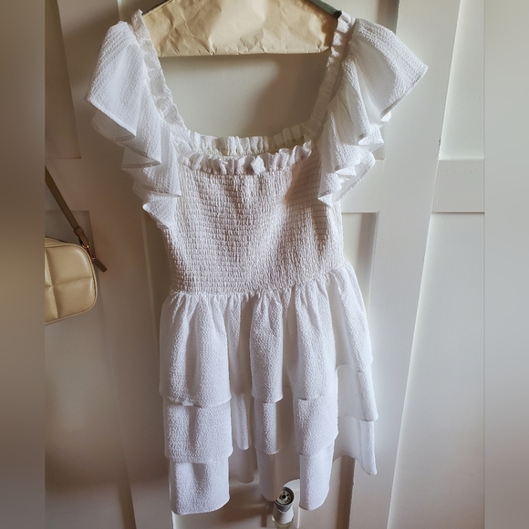 Express Ruffled Tiered Dress - Picture 3 of 5